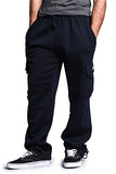 G-Style USA Men's Solid Fleece Cargo Pants
