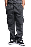 G-Style USA Men's Solid Fleece Cargo Pants
