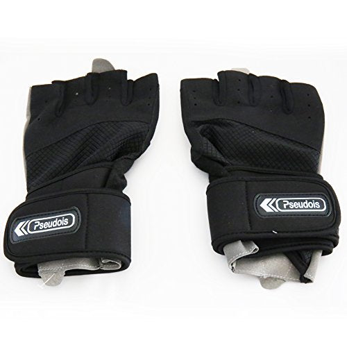Pseudois Men’s Weight Lifting Gloves for Gym Workout, CrossFit, Weightlifting, Powerlifting, and Running —Pair