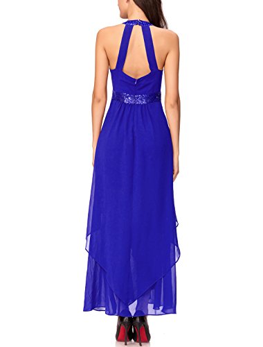 Noctflos Chiffon Elegant Maxi Cocktail Evening Dress For Women Party Wedding