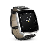 Bit Full Function Smart Watch for Apple/Android devices. Classical Elegance with Communications, Fitness, with Music Vault featuring 8G on board storage. Gold with brown calfskin leather strap