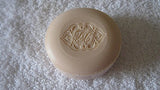Lemon Citrus, Luxury Round, Beautifully Scented Shea Butter Soap Bar, Made in England, Triple Milled. Environmentally Friendly (Green). 3.5oz.