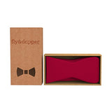 Fly & Dapper Self Bow Tie - Classic Formal Bow Tie for Men - Premium Tux Bowtie - Universal Size, Adjustable Length for Extreme Comfort - Self Tied Bow Tie