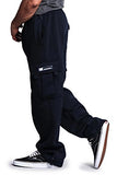 G-Style USA Men's Solid Fleece Cargo Pants