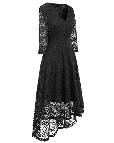 EvoLand Women's Lace Cocktail Evening Party Dress