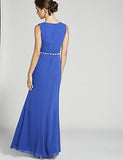 The Cambridge Collection Women's Chiffon Gown with Beaded Waistline