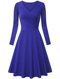 Laksmi Women's Long Sleeve Elegant Vintage A Line Dress