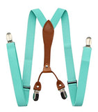 JAIFEI Suspenders & Bowtie Set- Men's Elastic X Band Suspenders + Bowtie For Wedding, Formal Events