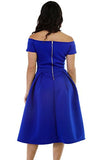 Lalagen Women's Vintage 1950s Party Cocktail Wedding Swing Midi Dress