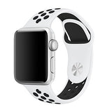 MOSKO Sport Band For Apple Watch 38mm 42mm,Soft Silicone Strap Replacement Wristbands For Apple Watch Sport Series 3 Series 2 Series 1