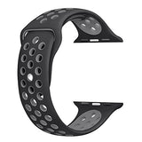MOSKO Sport Band For Apple Watch 38mm 42mm,Soft Silicone Strap Replacement Wristbands For Apple Watch Sport Series 3 Series 2 Series 1