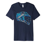 Lacrosse Helmet LAX Word Cloud T-Shirt