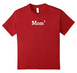 Funny Mom of 3 Kids T-Shirt Mom to the 3rd Power Math