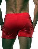 Jed North Men's Fitted Shorts Bodybuilding Workout Gym Running Tight Lifting Shorts