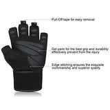 Trideer Padded Weight Lifting Gloves with 18” Wrist Wraps Support, Pro Gym Gloves for Powerlifting, Cross Training, Workout, Best for Men & Women (PAIR)