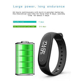 Smart Wristband Non-Bluetooth Pedometer Bracelet Fitness Tracker Smart Watch with Step Calories Counter Distance Time / Date (Simple,No app,No Phone need) for Walking Running