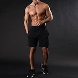 Gash Hao Mens Athletic Gym Sweat Shorts Running Workout