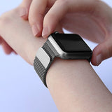 Lelong for Apple Watch Band 38mm 42mm,Milanese Loop Fully Magnetic Clasp Stainless Steel Mesh iWatch Band for Apple Watch Series 3 Series 2 Series 1 Sport & Edition