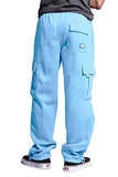 G-Style USA Men's Solid Fleece Cargo Pants