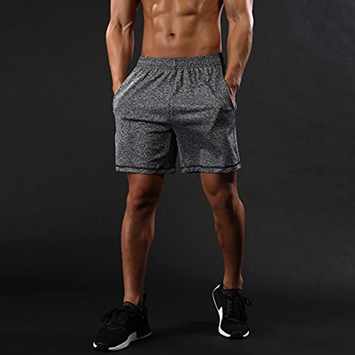 Gash Hao Mens Athletic Gym Sweat Shorts Running Workout