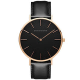 WYTong Wacth,Hannah Martin 1.57in Diameter Stainless Steel Dial,10.23in Luxury PU Leather Watchband Men's Quartz Sport Wrist Watch,Not Water Resistant