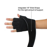 Trideer Padded Weight Lifting Gloves with 18” Wrist Wraps Support, Pro Gym Gloves for Powerlifting, Cross Training, Workout, Best for Men & Women (PAIR)