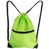 HOLYLUCK Men & Women Sport Gym Sack Drawstring Backpack Bag (White, Purple, Burgundy,Black,Navy Blue,Red,Blue)