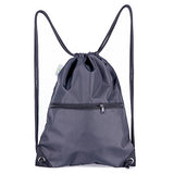 HOLYLUCK Men & Women Sport Gym Sack Drawstring Backpack Bag (White, Purple, Burgundy,Black,Navy Blue,Red,Blue)
