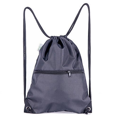 HOLYLUCK Men & Women Sport Gym Sack Drawstring Backpack Bag (White, Purple, Burgundy,Black,Navy Blue,Red,Blue)