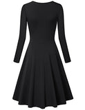 Laksmi Women's Long Sleeve Elegant Vintage A Line Dress