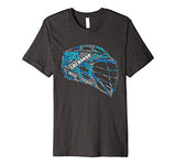 Lacrosse Helmet LAX Word Cloud T-Shirt