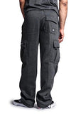G-Style USA Men's Solid Fleece Cargo Pants