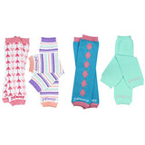 juDanzy 4-pack Organic baby & toddler leg warmers gift set for boys & girls