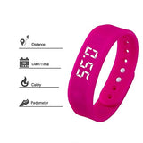 Smart Wristband Non-Bluetooth Pedometer Bracelet Fitness Tracker Smart Watch with Step Calories Counter Distance Time / Date (Simple,No app,No Phone need) for Walking Running