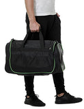 MIER 20 Inch Gym Bag with Shoe Compartment Men Duffel Bag, Medium, Black