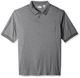 Haggar Men's Big and Tall Short Sleeve Minibox Knit Polo