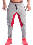 Ouber Men's Fitted Jogger Pants Gym Workout Running Sweatpants With Zipper Bottom
