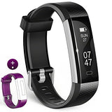 Fitness Tracker, Wesoo K1 Fitness Watch : Activity Tracker Smart Band with Sleep Monitor, Smart Bracelet Pedometer Wristband with Replacement Band for iOS & Android