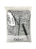 Ouber Men's Fitted Jogger Pants Gym Workout Running Sweatpants With Zipper Bottom