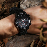 Survival Bracelet Watch, Men & Women Emergency Survival Watch with Paracord/Whistle/Fire Starter/Scraper/Compass and Thermometer, 6 in 1 Multifunctional Outdoor Gear