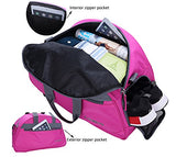 MIER 20" Sports Gym Bag Travel Duffel Bag with Shoes Compartment for Women,Men