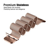 Lelong for Apple Watch Band 38mm 42mm,Milanese Loop Fully Magnetic Clasp Stainless Steel Mesh iWatch Band for Apple Watch Series 3 Series 2 Series 1 Sport & Edition