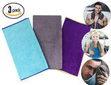 Sports Towel ForNeat Microfiber Towels Set, Multi-purpose Gym Towel, Extra Absorbent, Fast Drying & Antibacterial, for Sports, Workout, Fitness, Gym, Yoga, Pilates, Travel, Camping & More