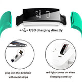 Fitness Tracker, Waterproof Activity Tracker with Heart Rate Monitor Bluetooth Smart Watch Wireless Smart Bracelet Sleep Monitor Pedometer Wristband for Android and iOS Smartphone