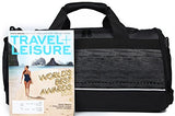 MIER 20 Inch Gym Bag with Shoe Compartment Men Duffel Bag, Medium, Black