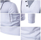 Guoji Men's Casual Slim Fit Long Sleeve T-Shirt With Hooded/Hoodies Tops