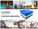 Sports Towel ForNeat Microfiber Towels Set, Multi-purpose Gym Towel, Extra Absorbent, Fast Drying & Antibacterial, for Sports, Workout, Fitness, Gym, Yoga, Pilates, Travel, Camping & More