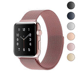 Lelong for Apple Watch Band 38mm 42mm,Milanese Loop Fully Magnetic Clasp Stainless Steel Mesh iWatch Band for Apple Watch Series 3 Series 2 Series 1 Sport & Edition