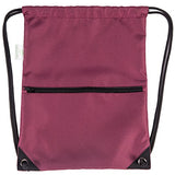 HOLYLUCK Men & Women Sport Gym Sack Drawstring Backpack Bag (White, Purple, Burgundy,Black,Navy Blue,Red,Blue)
