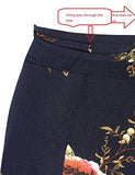 Yonala Womens Boho Floral Tie Up Waist Summer Beach Wrap Cover Up Maxi Skirt